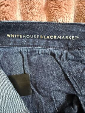 White House Black Market Women's Skinny Jeans - Dark Blue